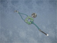 Sterling Silver Aquamarine Bracelet Hallmarked
