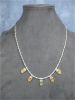 Carolyn Pollack Sterling Silver Gemstone Necklace