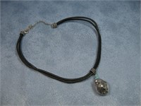 Carolyn Pollack Sterling Silver Necklace W Stone