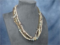 N/A Sterling Silver Multi Strands Necklace