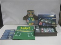 Deluxe Casino Set & Party Time Wheel See Info
