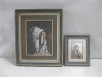 Two Framed Signed Original Art See Info