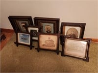 Vintage Wooden Picture Frames Lot