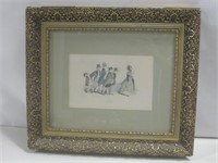 Framed Original Lil. Temps De Canicule Art See Inf