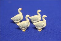 Miniature Vintage Cast Iron Geese
