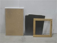 Poster Boards, Wood Frame & Cork Board See Info