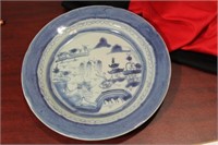 A Chinese Export Blue And White Plate