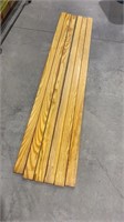 Six pine planks 84” x 2 1/2” wide