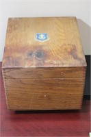 A Wooden Filing Box