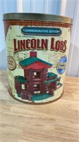 Lincoln logs in can