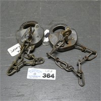 Pair of Early RDG CO Locks & Keys