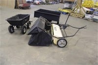 Agri Fab Cart,Lawn Carts Both Need Tires,Yardworks