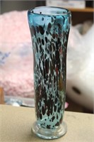 Signed and Dated Artglass Vase