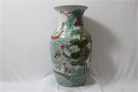 A Signed Chinese Famille Verte Vase
