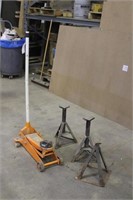 Indy 5,2 1/4 Ton Floor Jack,(3) Jack Stands