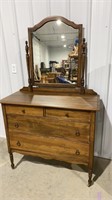 Dresser with mirror