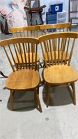 Four dining room chairs