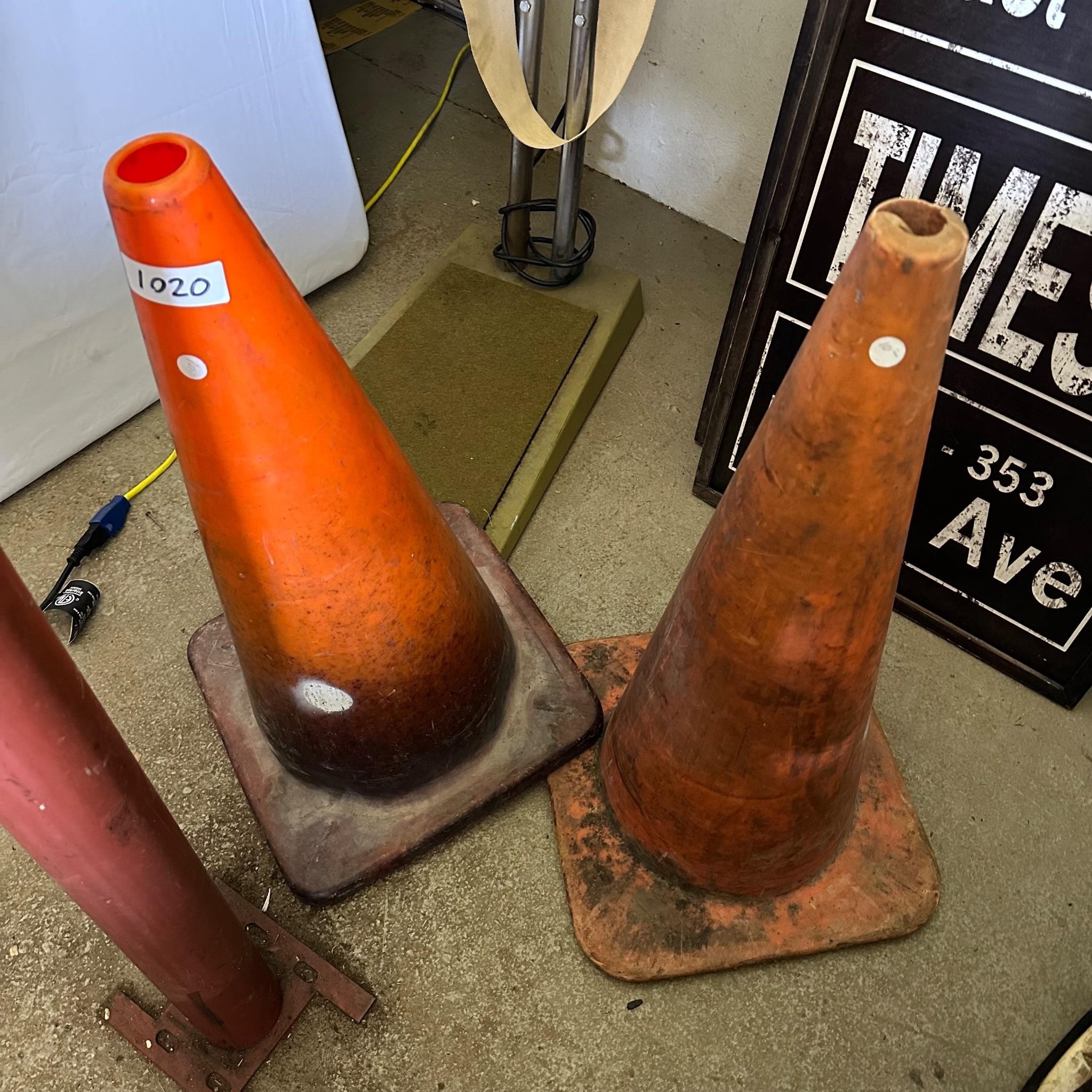 Pair of Orange Cones