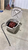 Hose reel with hose