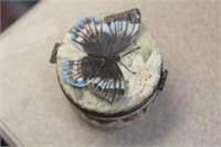 Resin Butterfly Trinket Box