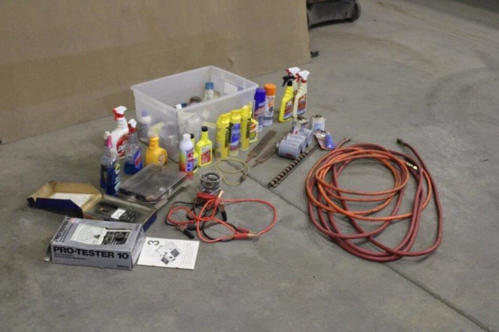 Automotive Testers, Air Hose, Assorted Fluids &