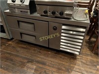 True 50" Ref. 2 Drawer Chef Base on Wheels