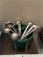 Bin w/ 11 Ladles