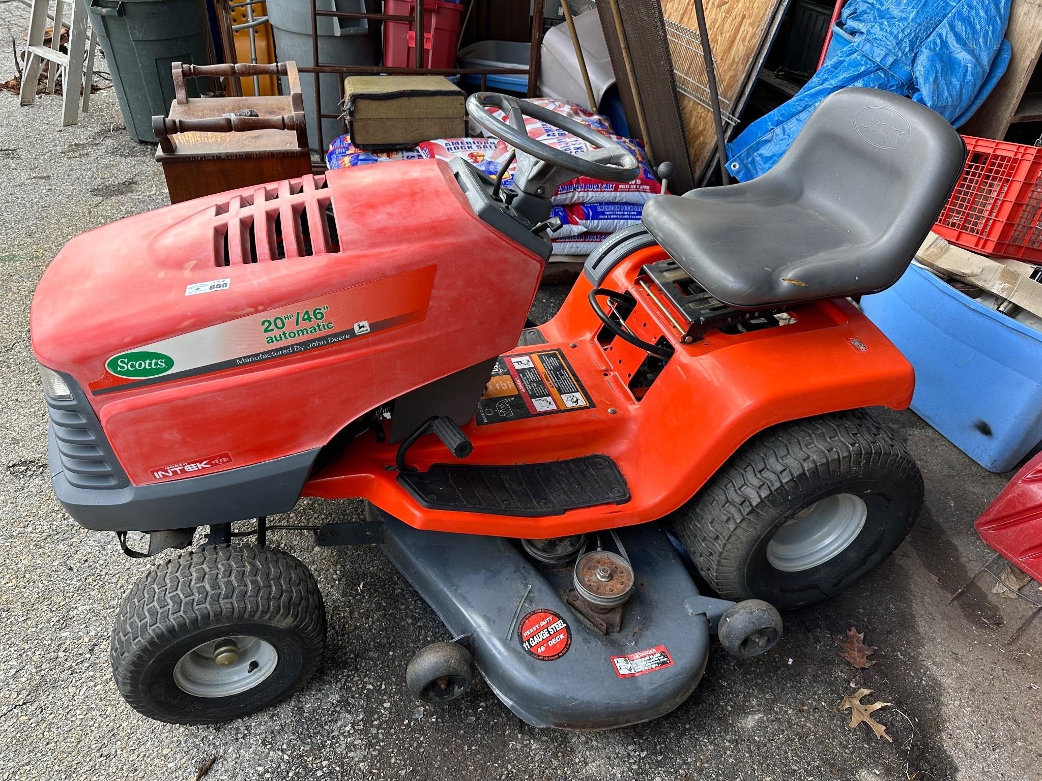 Scotts 46" Lawn Mower - As Is - Does Not Run