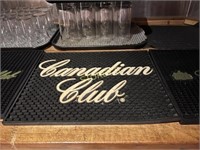 Canadian Club Bar Mat ~13.5 x 10.5