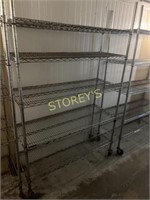 5 Tier Mobile Metro Rack ~4' x 18 x 77