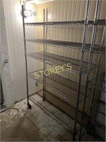 5 Tier Mobile Metro Rack ~4' x 18 x 77