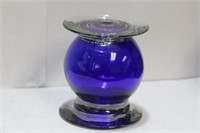 Handblown Cobalt Blue Glass Stand