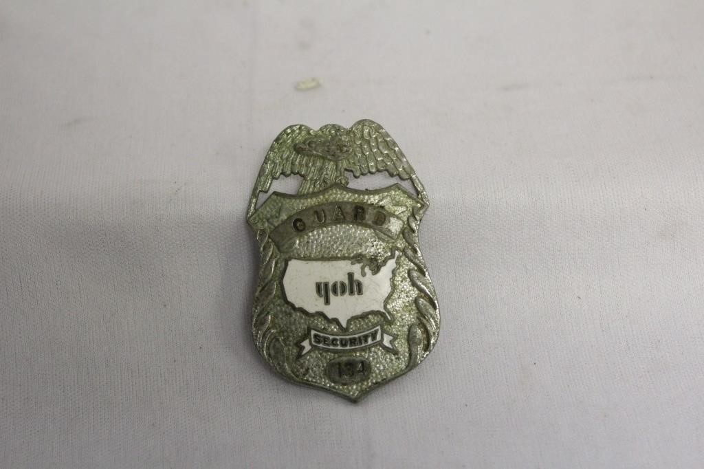 A Security Guard Badge