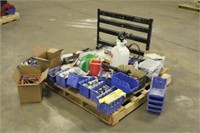 Assorted Hardware, Bins & Supplies