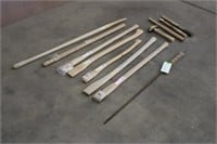 Assorted Handles,Wedges,Hammer & Large Screwdriver