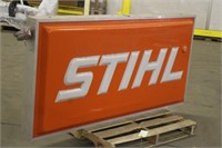 Stihl Sign Approx 73"x5"x36", Works Per Seller
