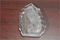 A Glass Eagle Paperweight