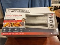 New black /decker 4 slice toaster oven