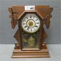 Early Gingerbread Style Mantle Clock