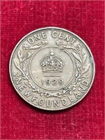 1929 Newfoundland coin one cent