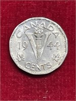 1944 Canada Coin Victory five cent