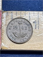1943 Newfoundland coin one cent