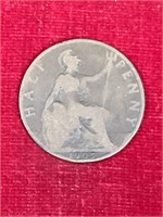 1905 coin Half penny Great Britain