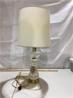 Glass Lamp With Roses