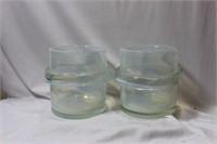 A Pair of Most Likely Murano Art Glass Container