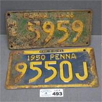 1950 Pa License Plate