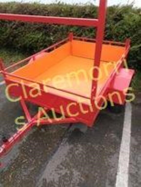 Single Axle Trailer (red) 4' X 6'