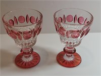 2pc Classique-cranberry Flash Goblets Rainbow Art