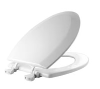 $25.00 Mansfield Wood White Elongated Toilet Seat
