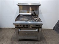 U.S. RANGE 2-BURNER GAS RANGE & GRIDDLE